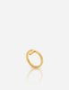 Mini daisy yellow gold midi ring front